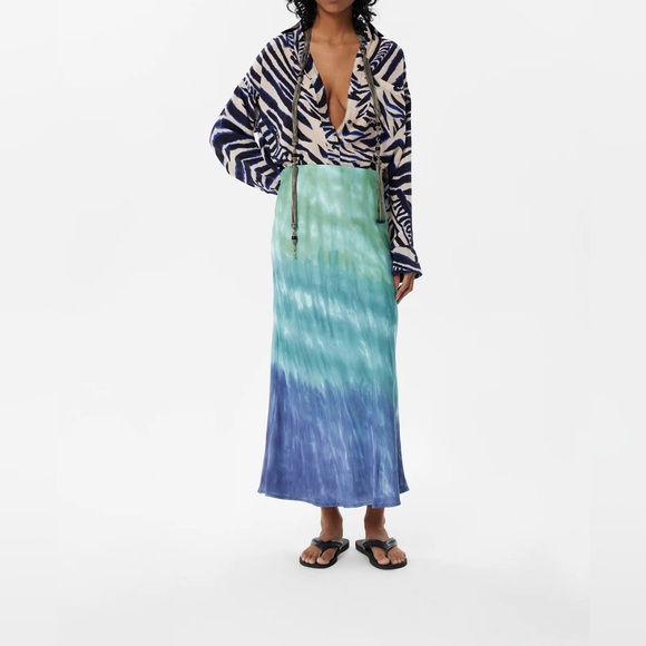 Maria Cher Carranza Alice Midi Skirt - Green Hue